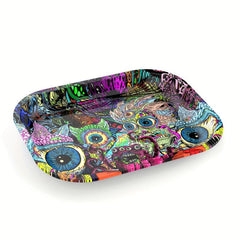 Creative Pattern Rolling Tray Wake Up Tray Dessert Tray Chrismas Decor