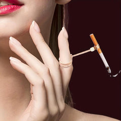 Spring Claw Cigarette Clamp Finger Ring Holder Adjustable