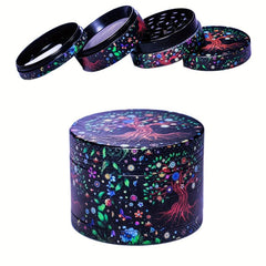 50MM Creative Tree Pattern Metal Grinder Spice Crusher Kitchen Supplies