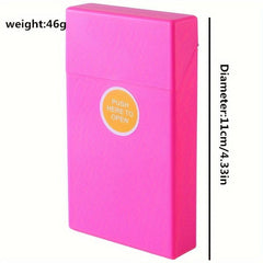 Thin Plastic Storage Case 20pcs Capacity Dustproof Portable Container