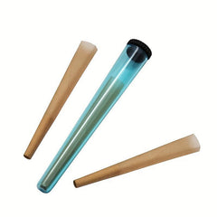5pcs Plastic Tapered Storage Tube 115MM Trumpet Tube With Cover Roll Paper