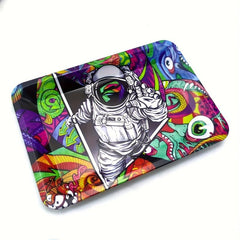 Creative Pattern Rolling Tray Metal Rolling Tray Wake Up Tray