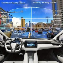 Ultra Light Rimless Progressive Reading Glasses