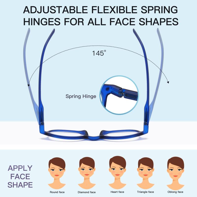 Light Blocking Reading Glasses Anti Glare for Men & Women