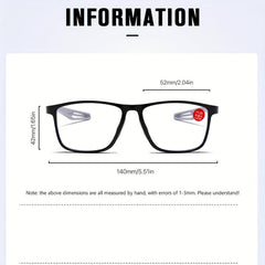Sporty Flexible Reading Glasses Blocks Light 1.0-3.5