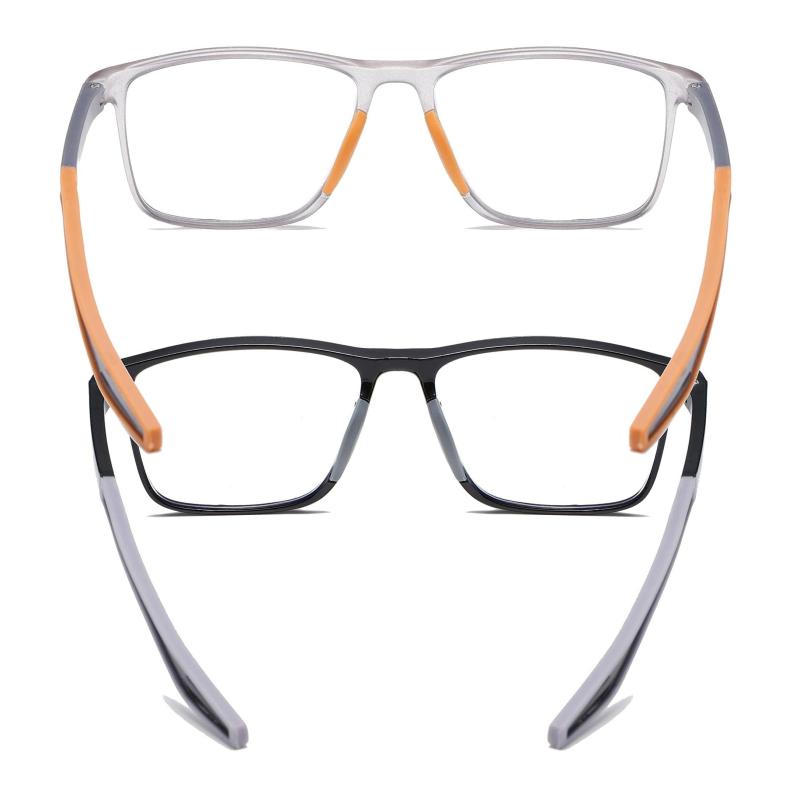 Sporty Flexible Reading Glasses Blocks Light 1.0-3.5