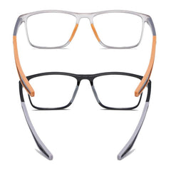 Sporty Flexible Reading Glasses Blocks Light 1.0-3.5