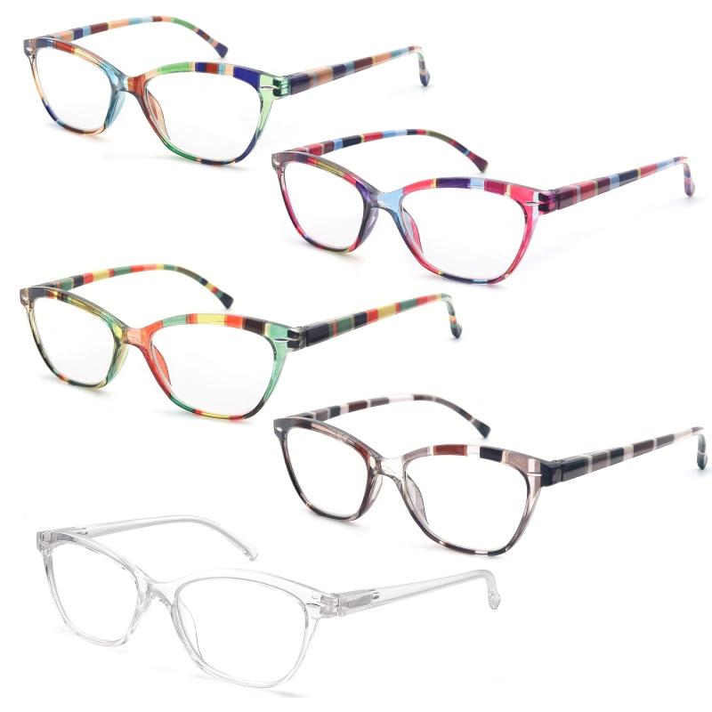 Women Reading Glasses Colorful Cat Eye Light Blacking Glasses