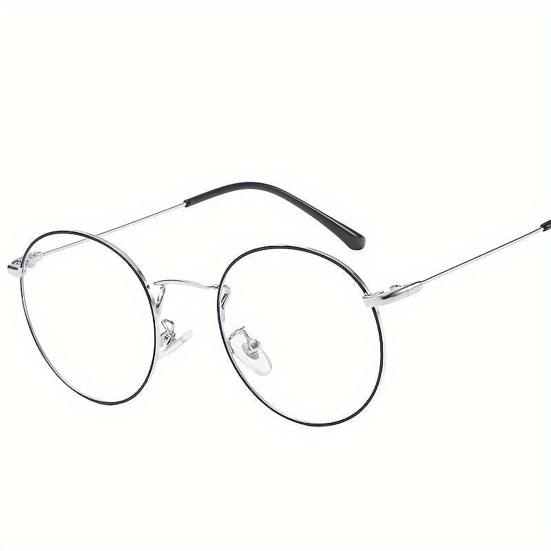 Round Light Glasses Vintage Metal Frame Two Sizes