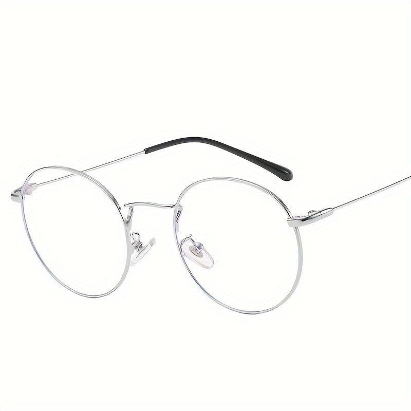 Round Light Glasses Vintage Metal Frame Two Sizes