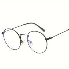 Round Light Glasses Vintage Metal Frame Two Sizes