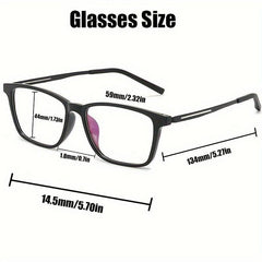 Ultralight Men's Reading Glasses Business Eyewear Light Blocking