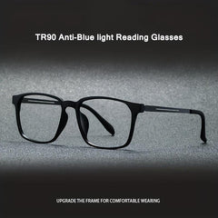 Ultralight Men's Reading Glasses Business Eyewear Light Blocking
