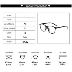 Piar Light Blocking Glasses Clear Lens Reduce Eye Fatigue UV Glare