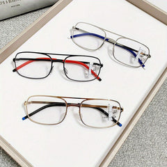 Metal Frame Progressive Lens Eyeglasses 1.0-3.5 for Men Women