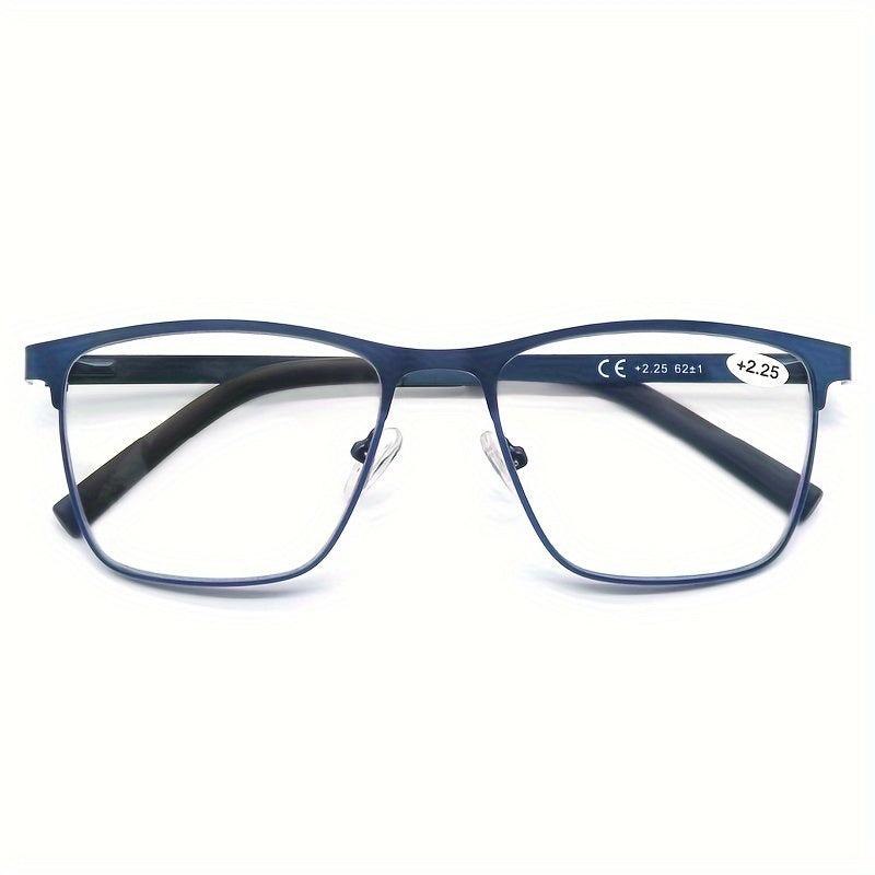 Men's Metal Frame Reading Glasses Diopter 0.75-4.0