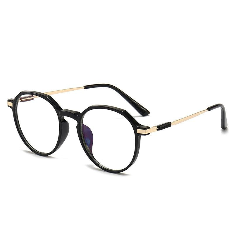 Gradient Transparent Round Frame Myopia Glasses