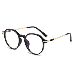 Gradient Transparent Round Frame Myopia Glasses