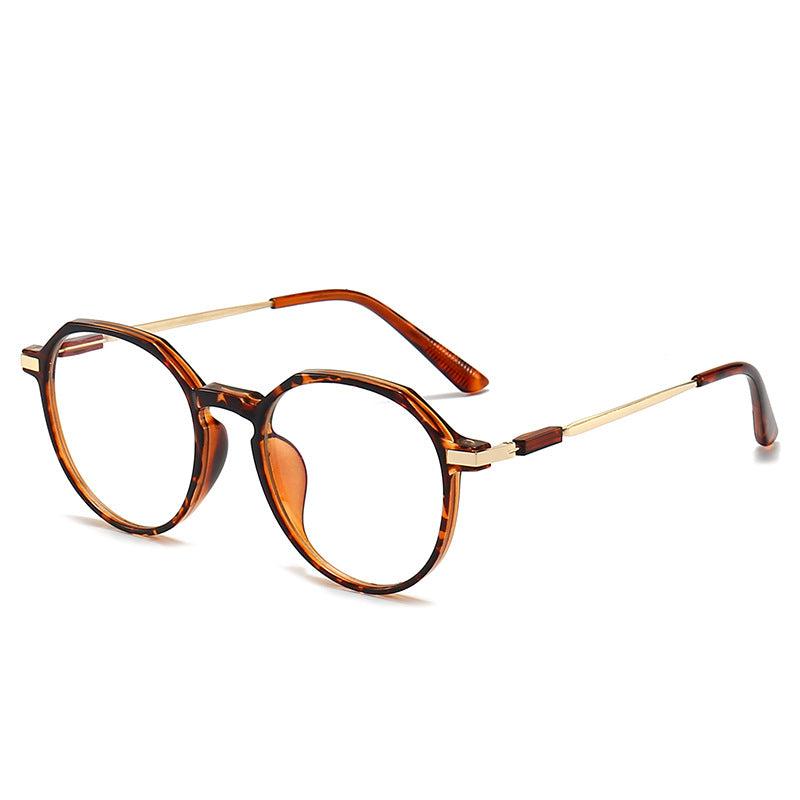 Gradient Transparent Round Frame Myopia Glasses