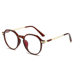Gradient Transparent Round Frame Myopia Glasses