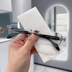 Frameless Anti Light Retro Reading Glasses