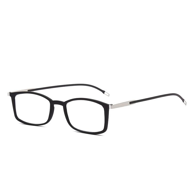 Metal Frame Portable Corrective Reading Glasses with Case Sticker