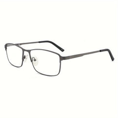 Light Blocking Reading Glasses Men Metal Frame Stylish Readers