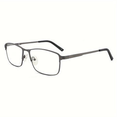 Light Blocking Reading Glasses Men Metal Frame Stylish Readers