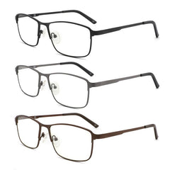 Light Blocking Reading Glasses Men Metal Frame Stylish Readers