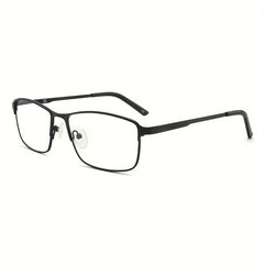 Light Blocking Reading Glasses Men Metal Frame Stylish Readers