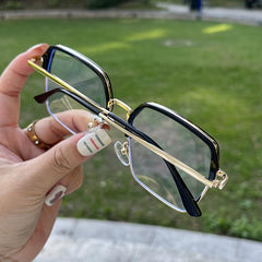 Fashionable Square Metal Anti Glasses Funky Glasses