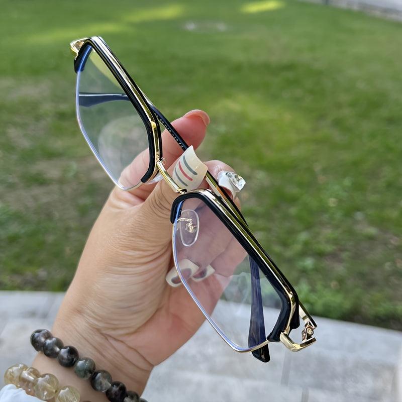 Fashionable Square Metal Anti Glasses Funky Glasses