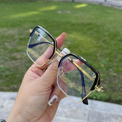 Fashionable Square Metal Anti Glasses Funky Glasses
