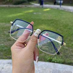 Fashionable Square Metal Anti Glasses Funky Glasses
