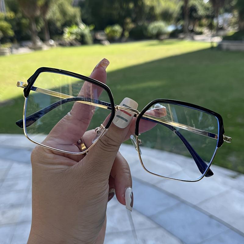 Fashionable Square Metal Anti Glasses Funky Glasses
