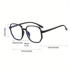 Light Blocking Glasses Clear Lens For Women & Men Reduce UV Glare From Computer
