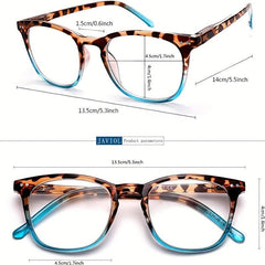 3pcs Vintage Reading Glasses Ultra Clear Vision Spring Hinge & Matte Finish