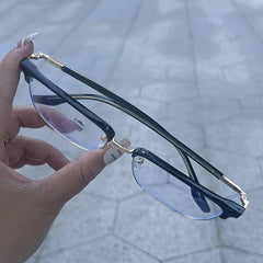 Retro Men's Golden Eyebrows Anti Glasses Funky Glasses
