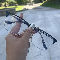 Retro Men's Golden Eyebrows Anti Glasses Funky Glasses