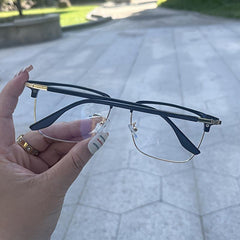 Retro Men's Golden Eyebrows Anti Glasses Funky Glasses