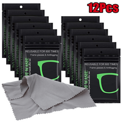 Anti Fog Wipes for Glasses - Pre Moistened Lens Cloth - Defogger Eyeglass Wipe