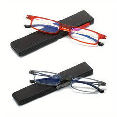 KT2301 Metal Squared Frame Portable Presbyopia Eyeglasses