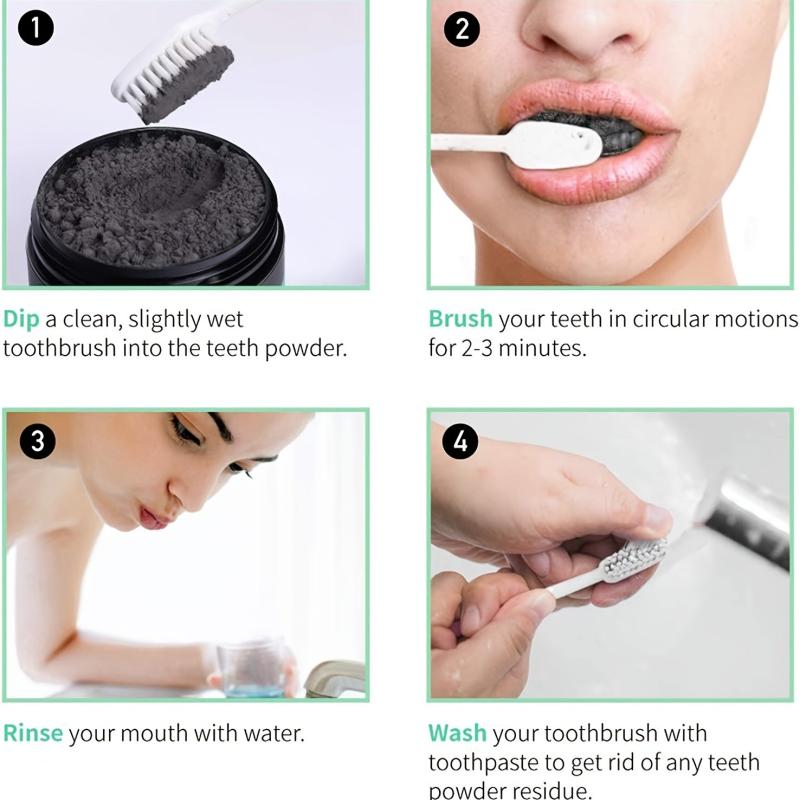 Activated Charcoal Teeth Whitening Powder Stain Remover & Toothpaste Alternative