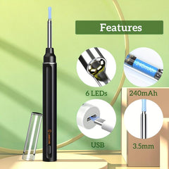 Ear Wax Visualized Cleaner With Camera Ear Wax Remover Tool