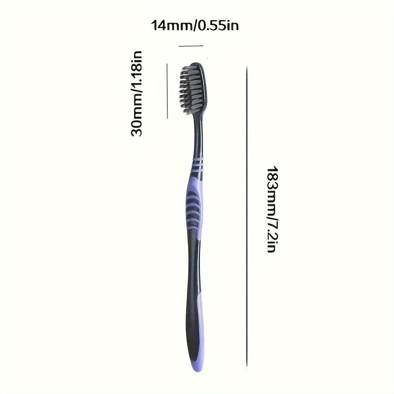 10pcs Bamboo Charcoal Soft Toothbrushes for Sensitive Gums