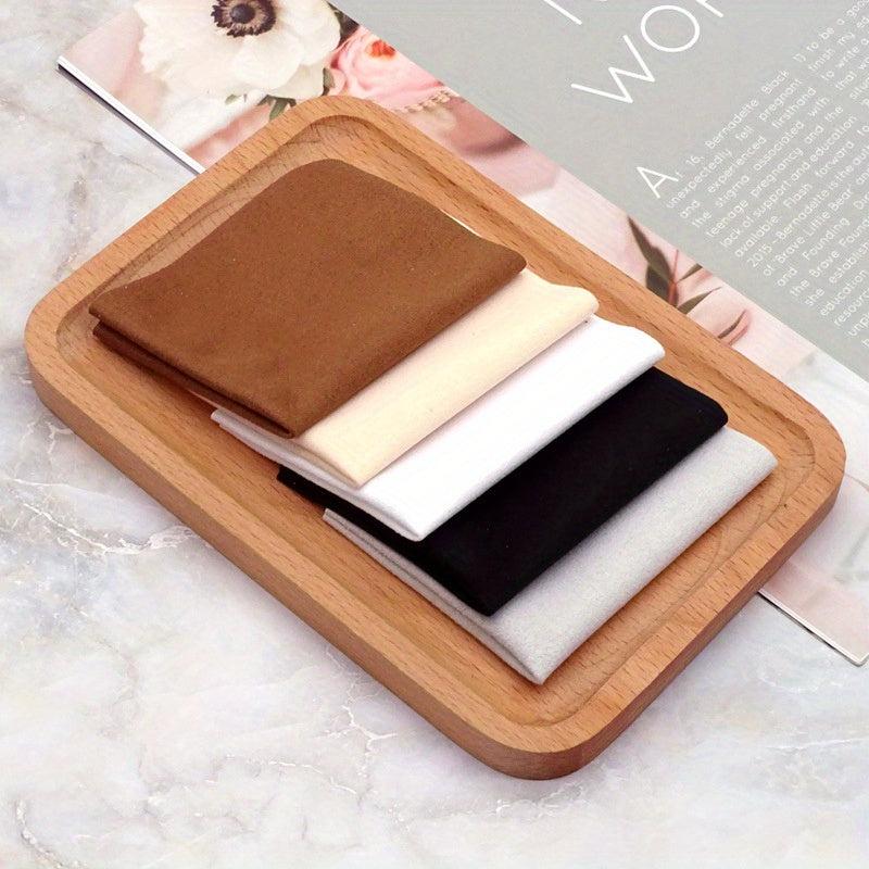5pcs Suede Velvet Glasses Cloth Jewelry Computer Phone Screen Cleaning Cloth