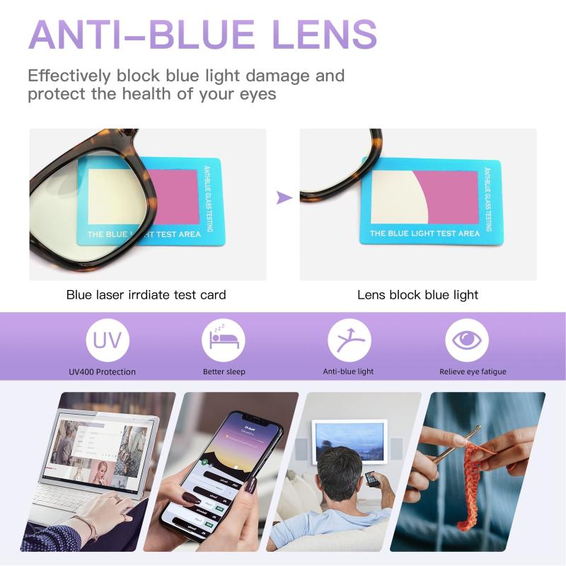 Light Blocking Computer Readers Reduce Glare & UV Rays