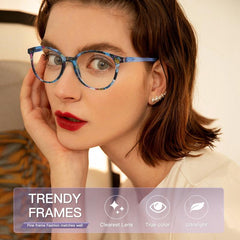 Retro Oval Spring Hinge Tinted Lens Reader Glasses