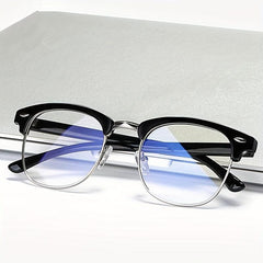 Classic Gaming Glasses for Women Semi Rimless Frame