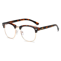 Classic Gaming Glasses for Women Semi Rimless Frame